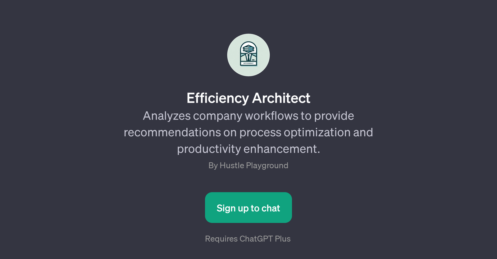 Efficiency Architect website