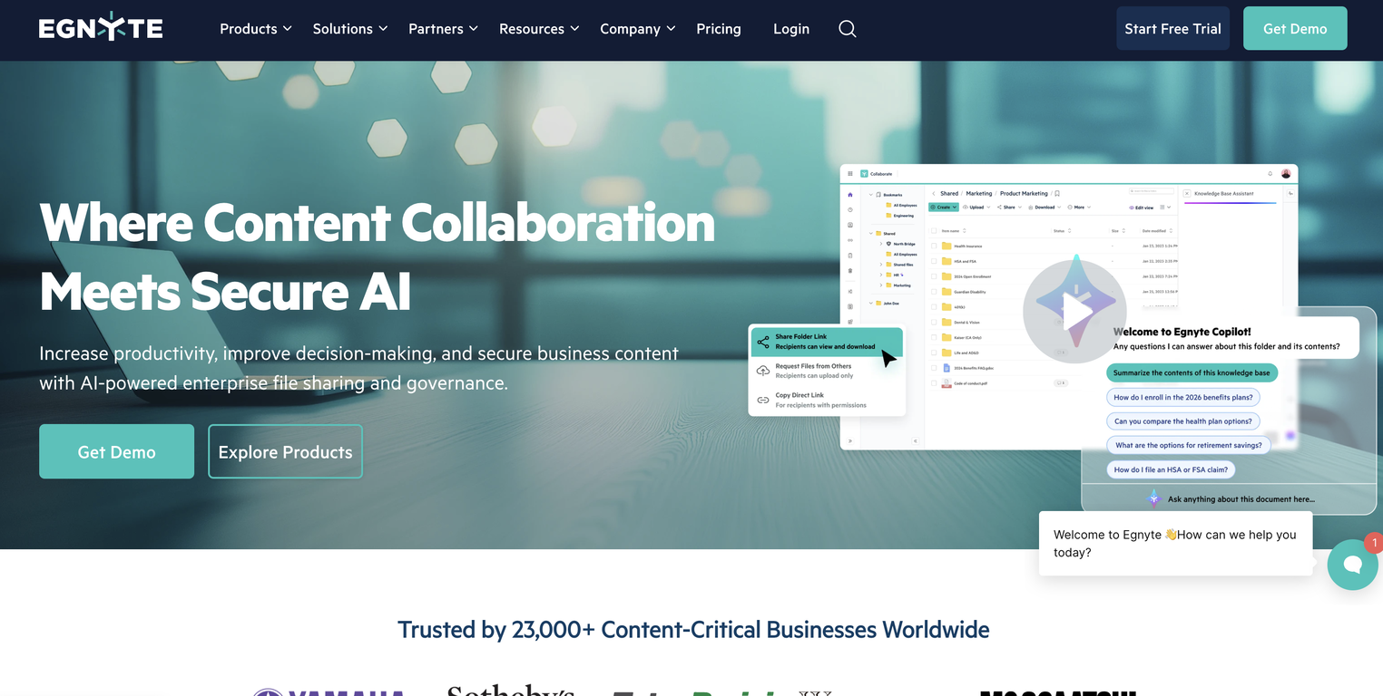 Egnyte website