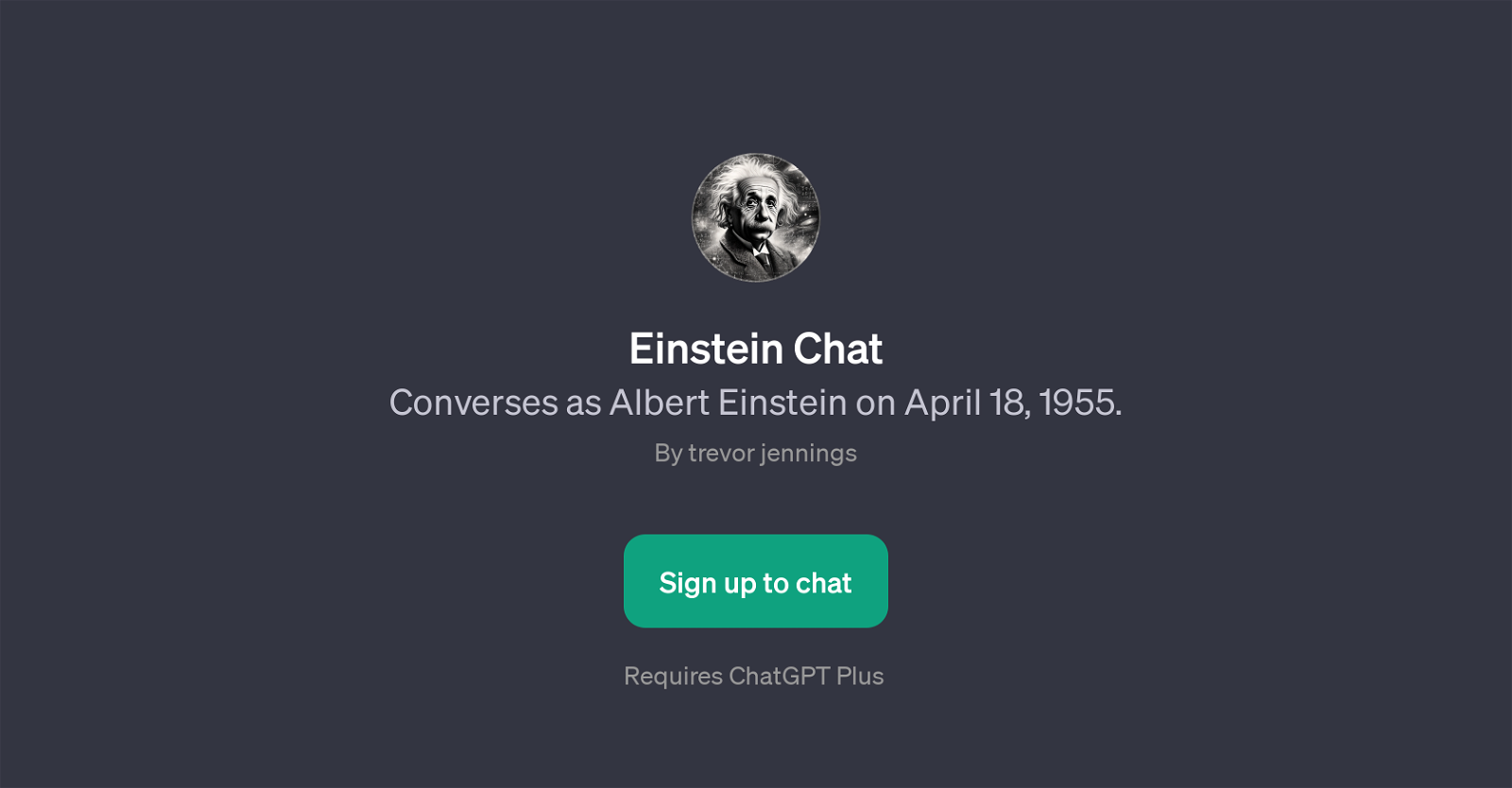 Einstein Chat website