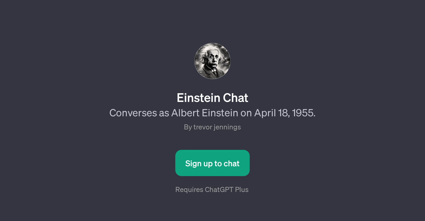 Einstein Chat website