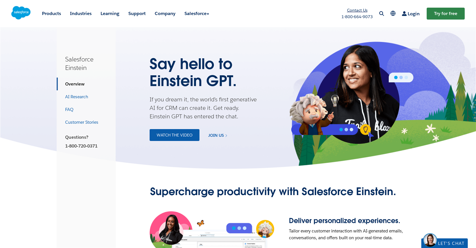 Einstein GPT website