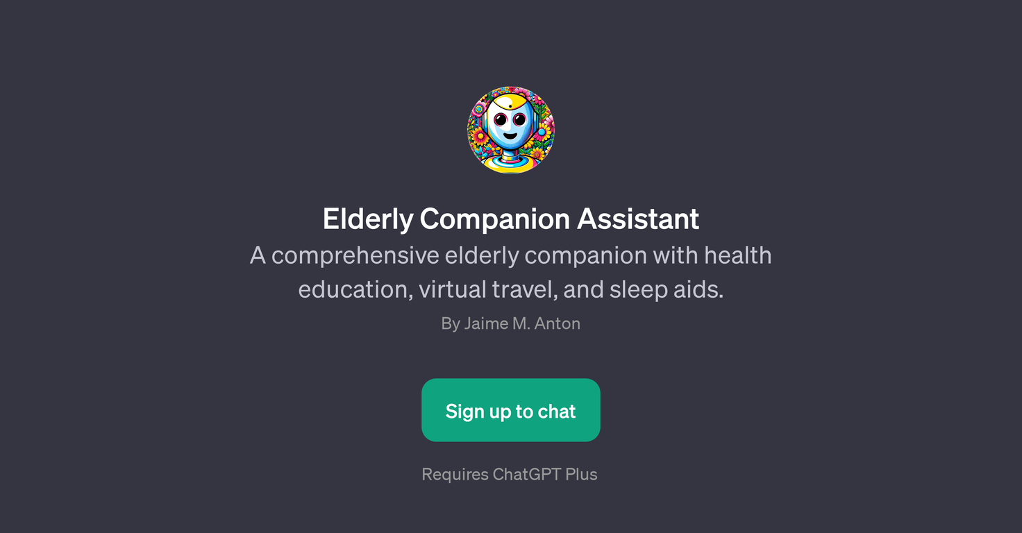 Elderly Companion Assistant website