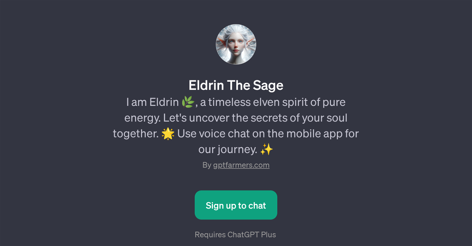 Eldrin The Sage website