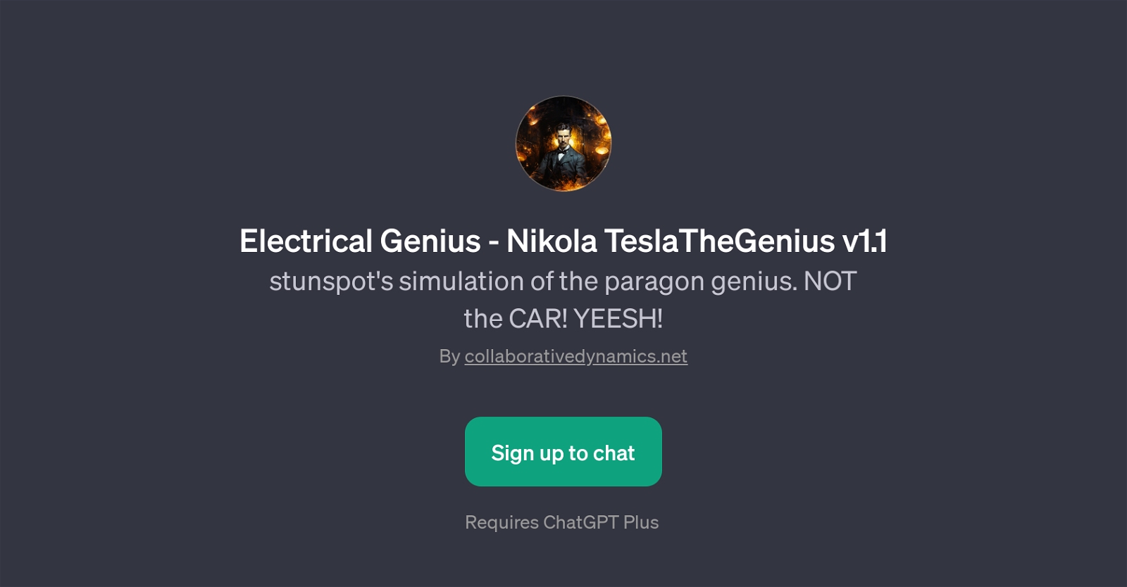 Electrical Genius - Nikola TeslaTheGenius v1.1 website