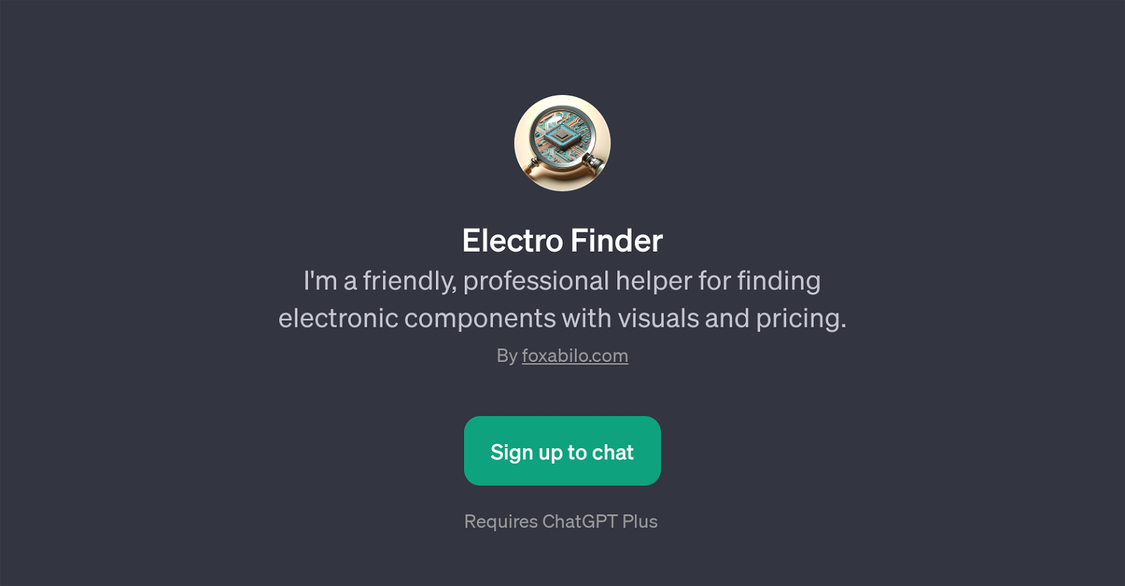 Electro Finder website
