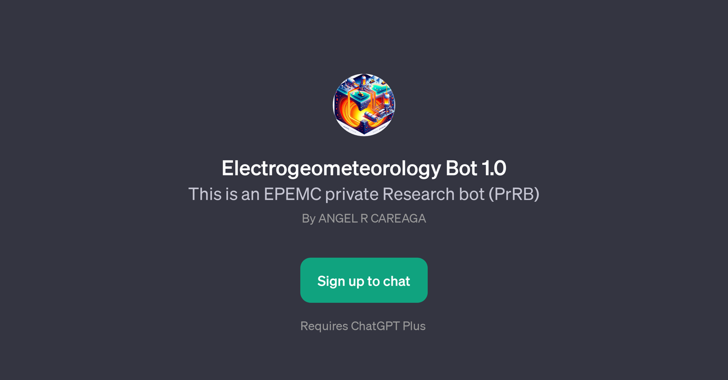 Electrogeometeorology Bot 1.0 website
