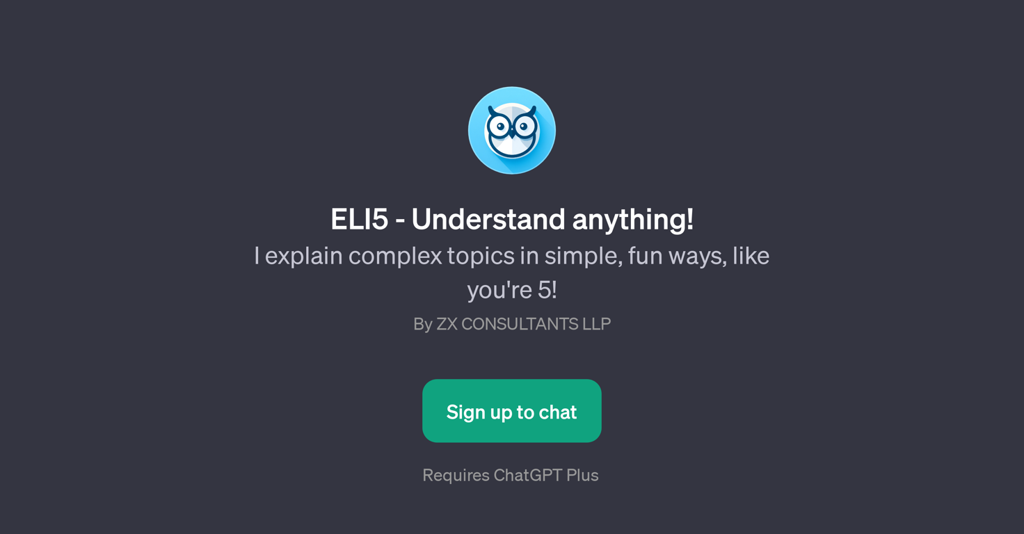 ELI5 - Understand Anything website