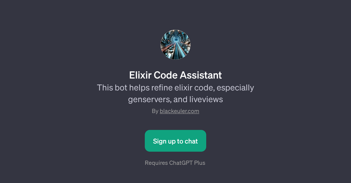 Elixir Code Assistant website