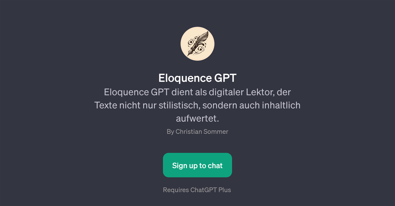 Eloquence GPT website
