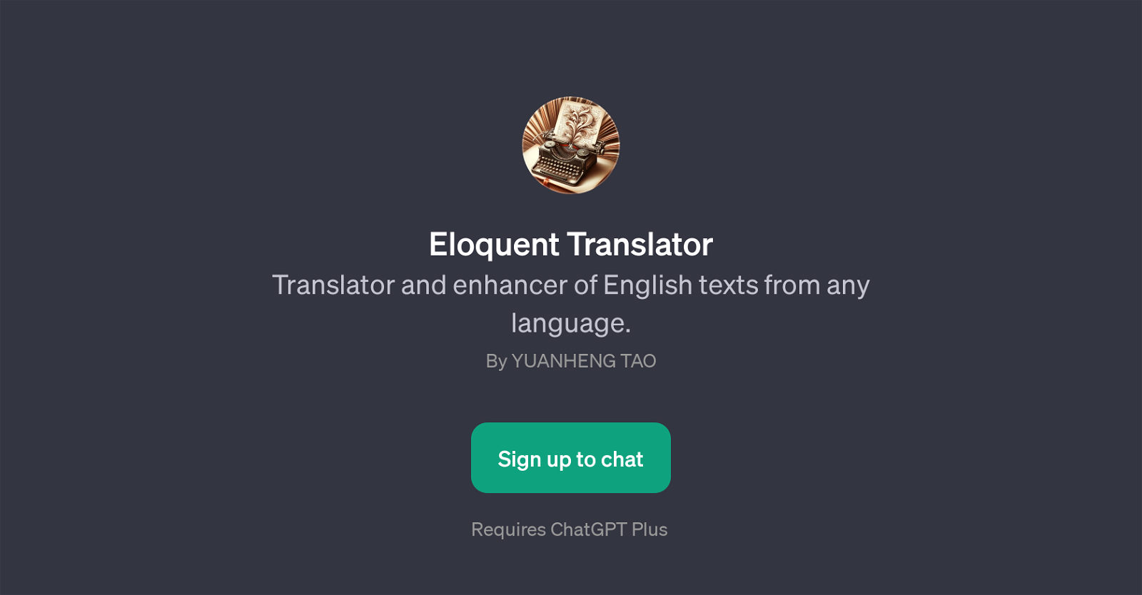 Eloquent Translator website