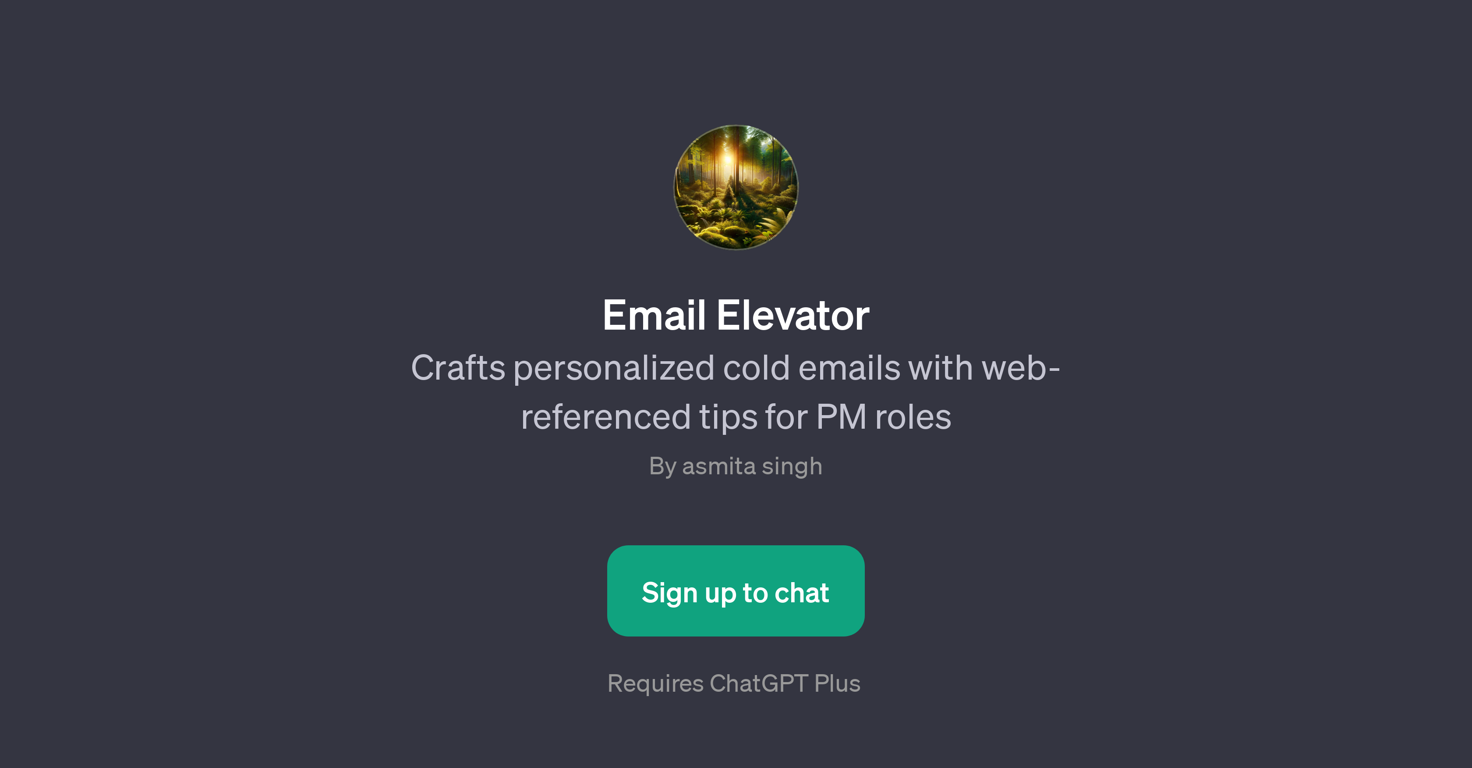 Email Elevator website