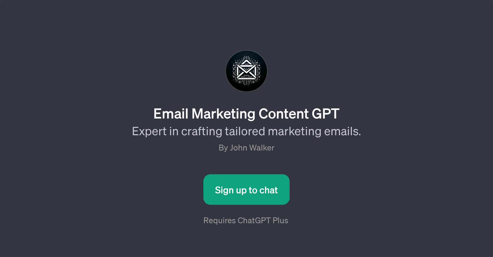Email Marketing Content GPT website