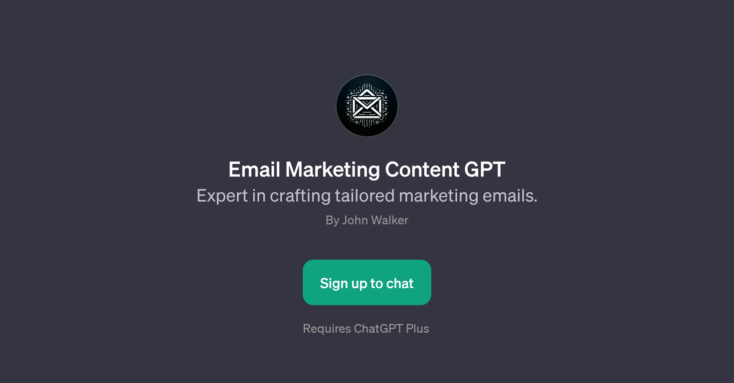Email Marketing Content GPT website
