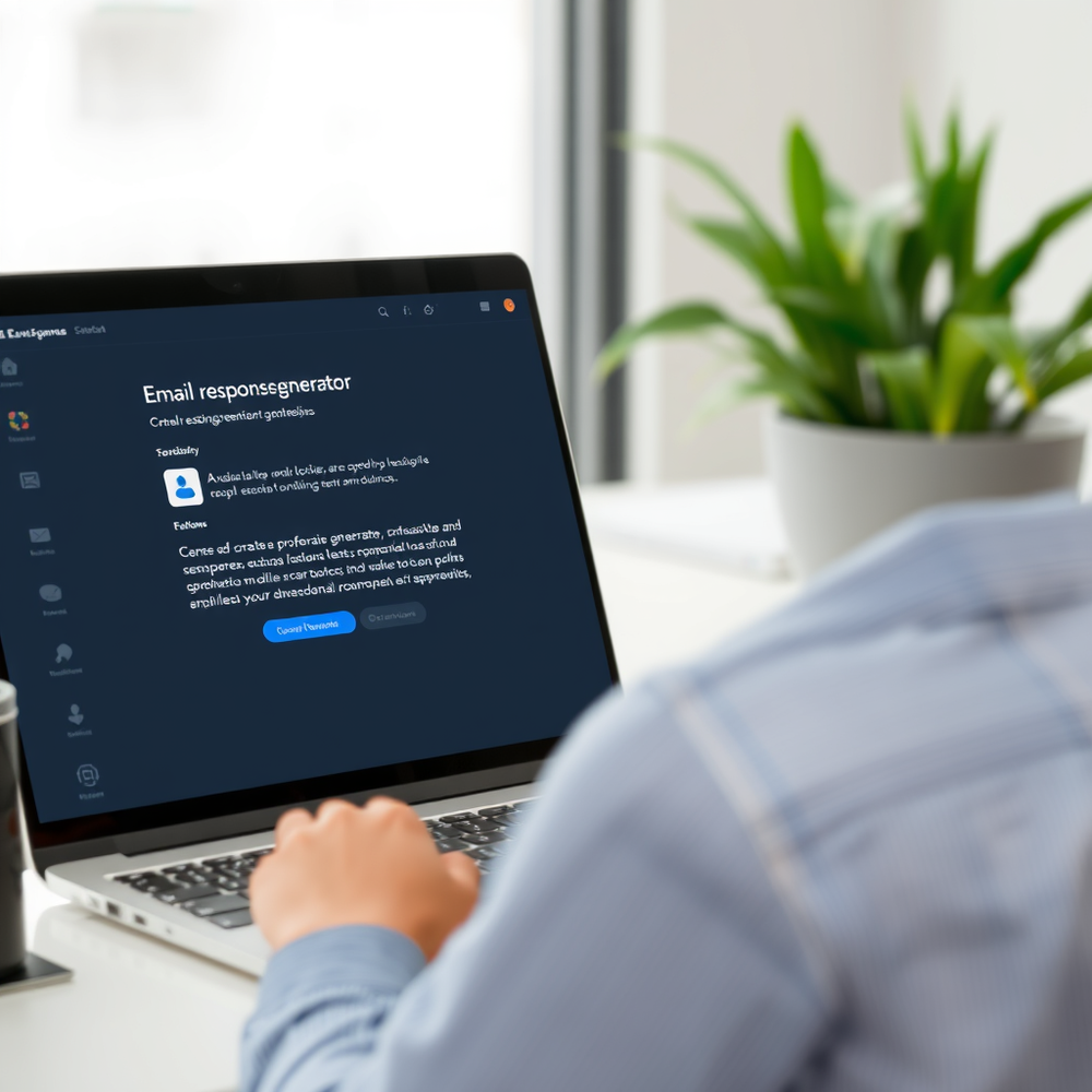 Email Response Generator Outlook website