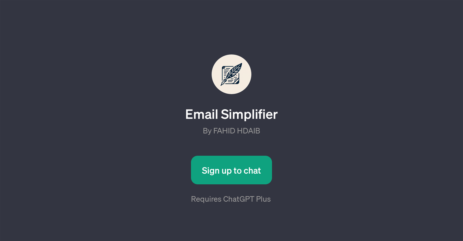 Email Simplifier website