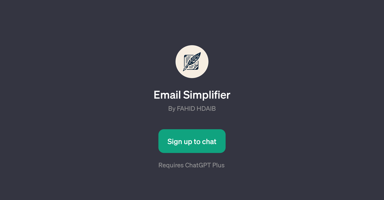 Email Simplifier website