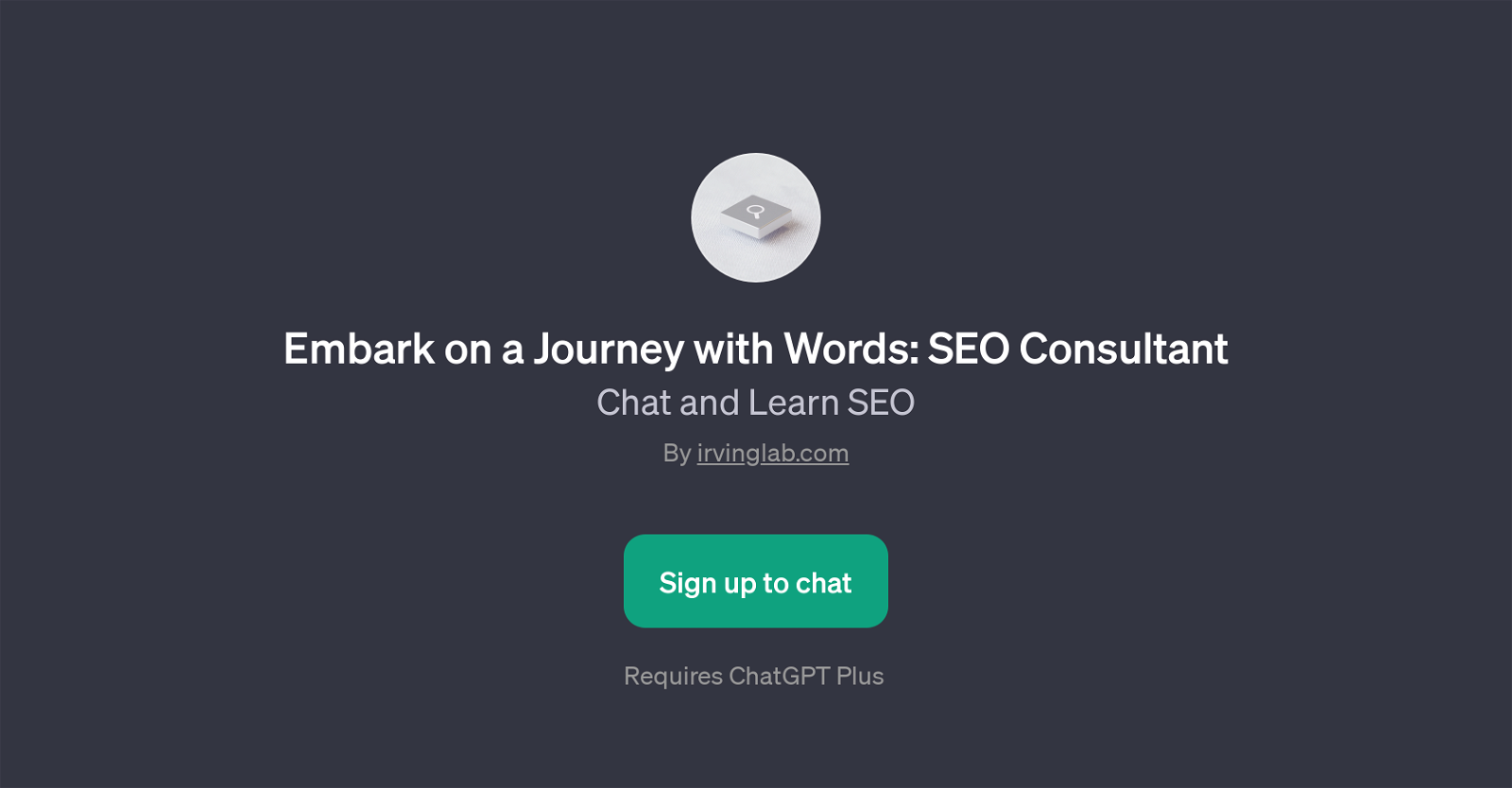Embark on a Journey with Words: SEO Consultant - Seo education - TAAFT