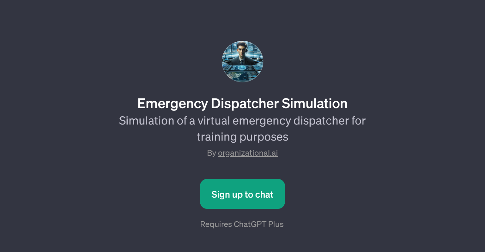 Emergency Dispatcher Simulation website