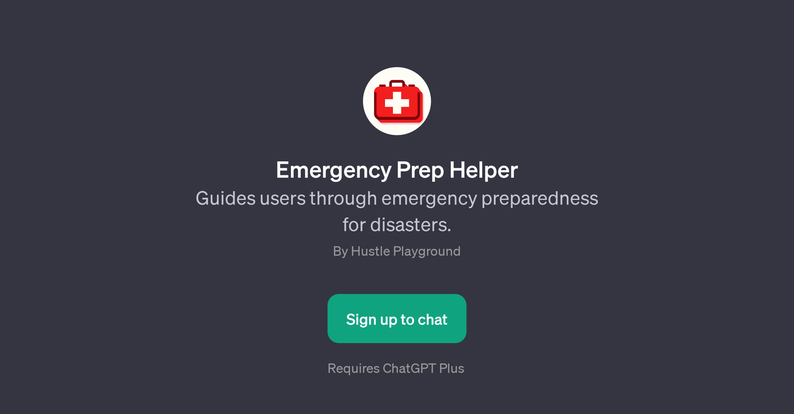 Emergency Prep Helper website