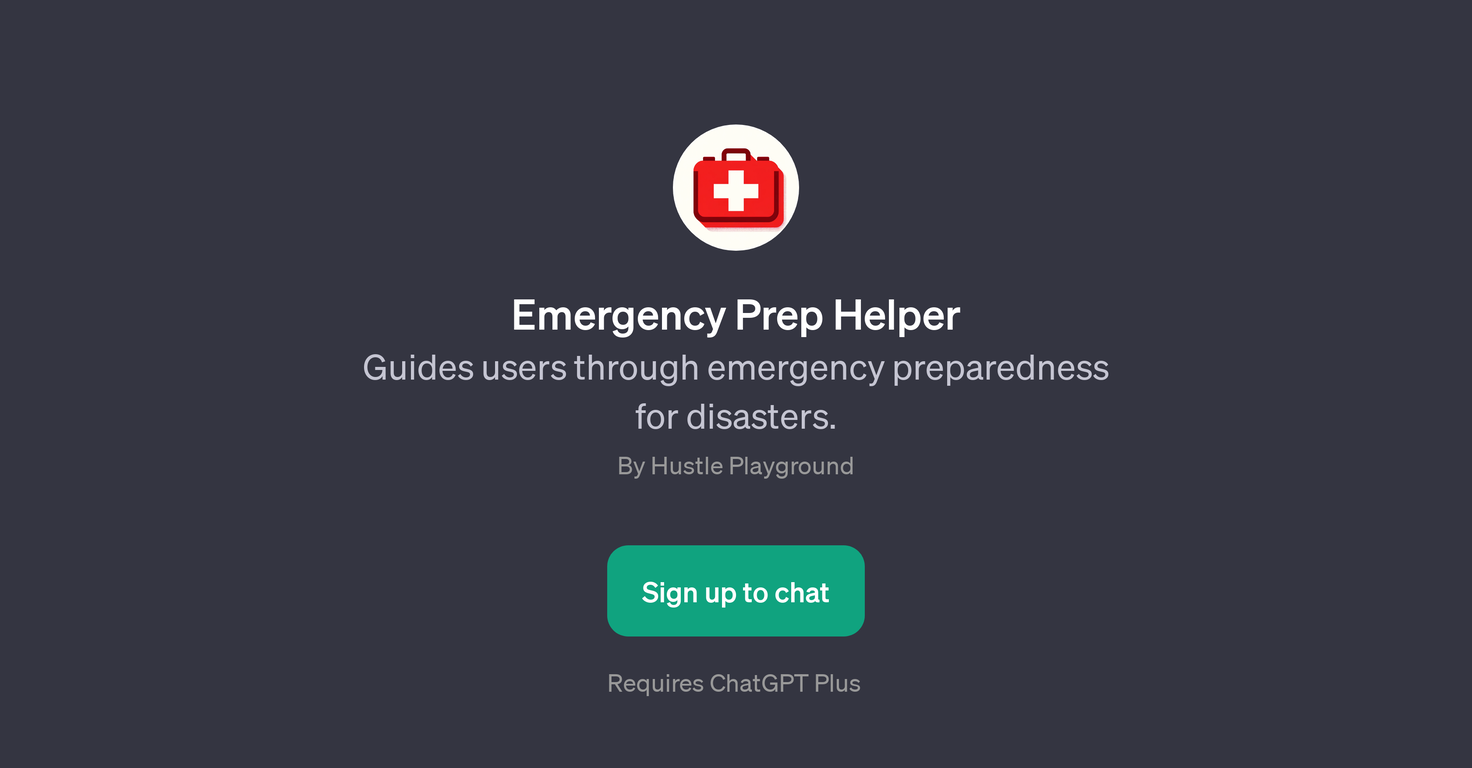 Emergency Prep Helper website