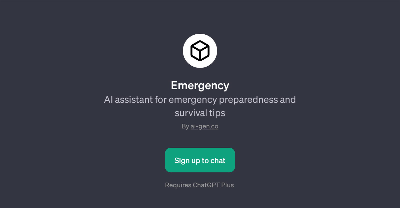 Emergency website