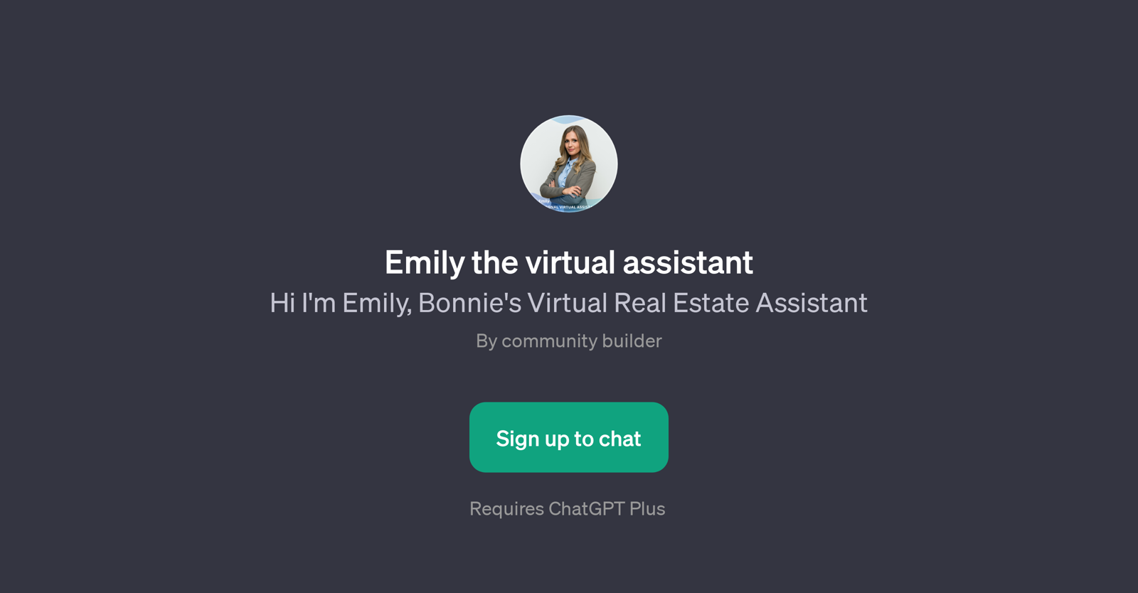 Emily the Virtual Assistant website
