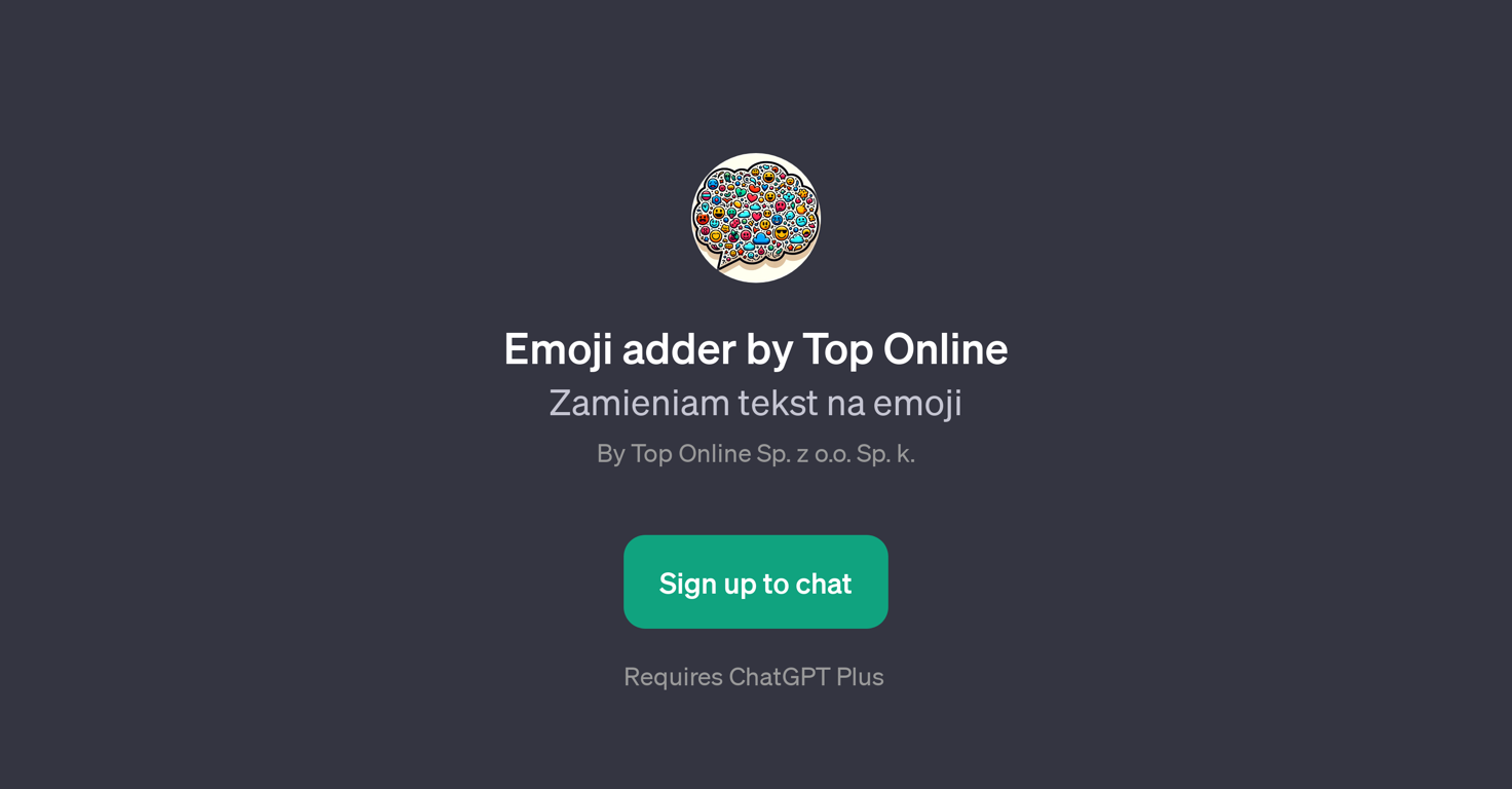 Emoji adder by Top Online website