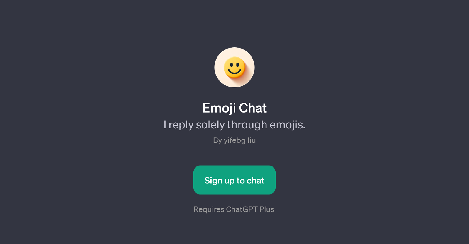 Emoji Chat website