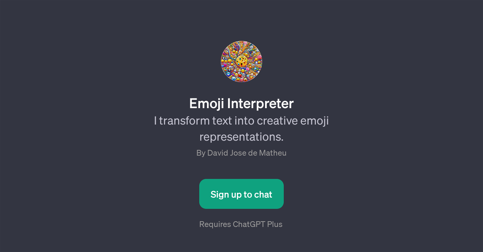 Emoji Interpreter website