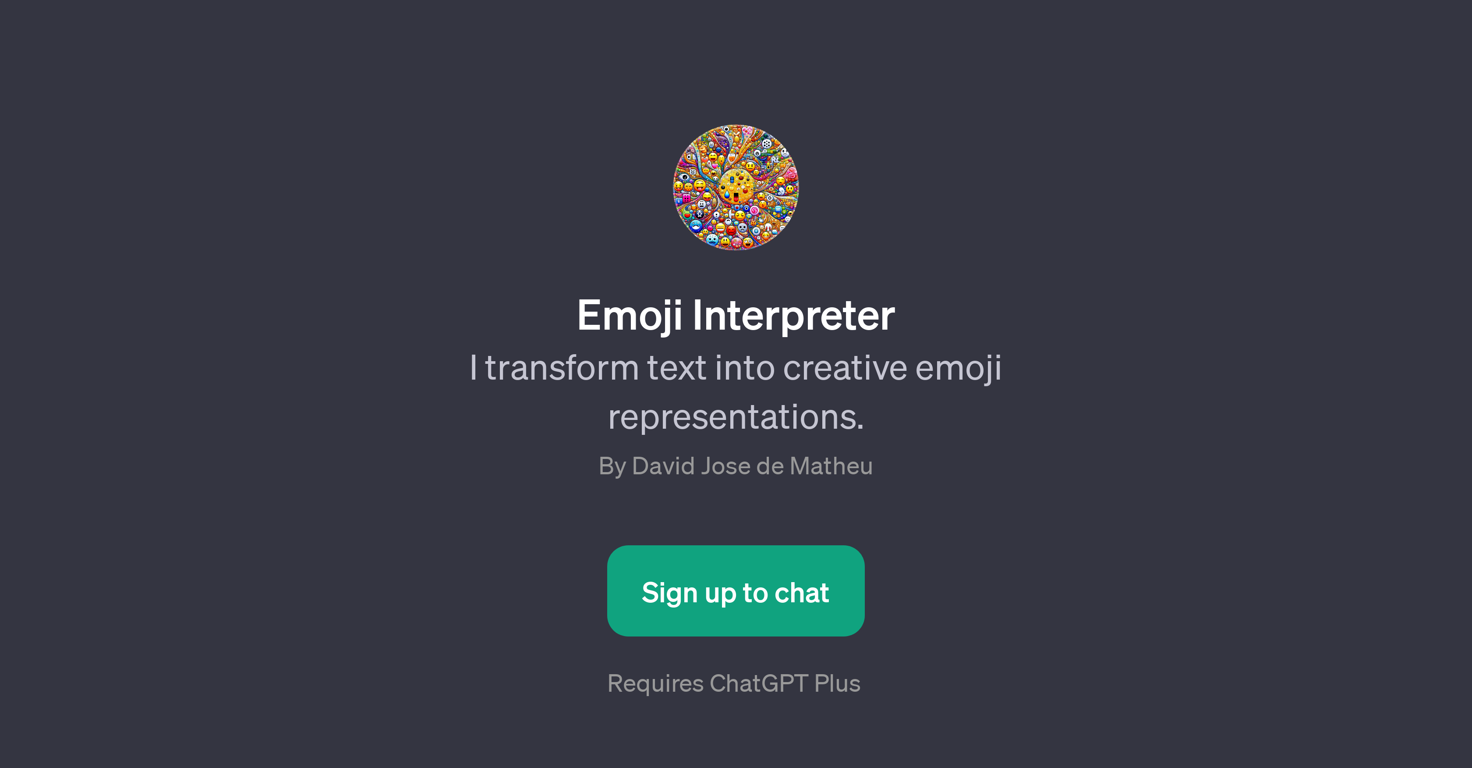 Emoji Interpreter website