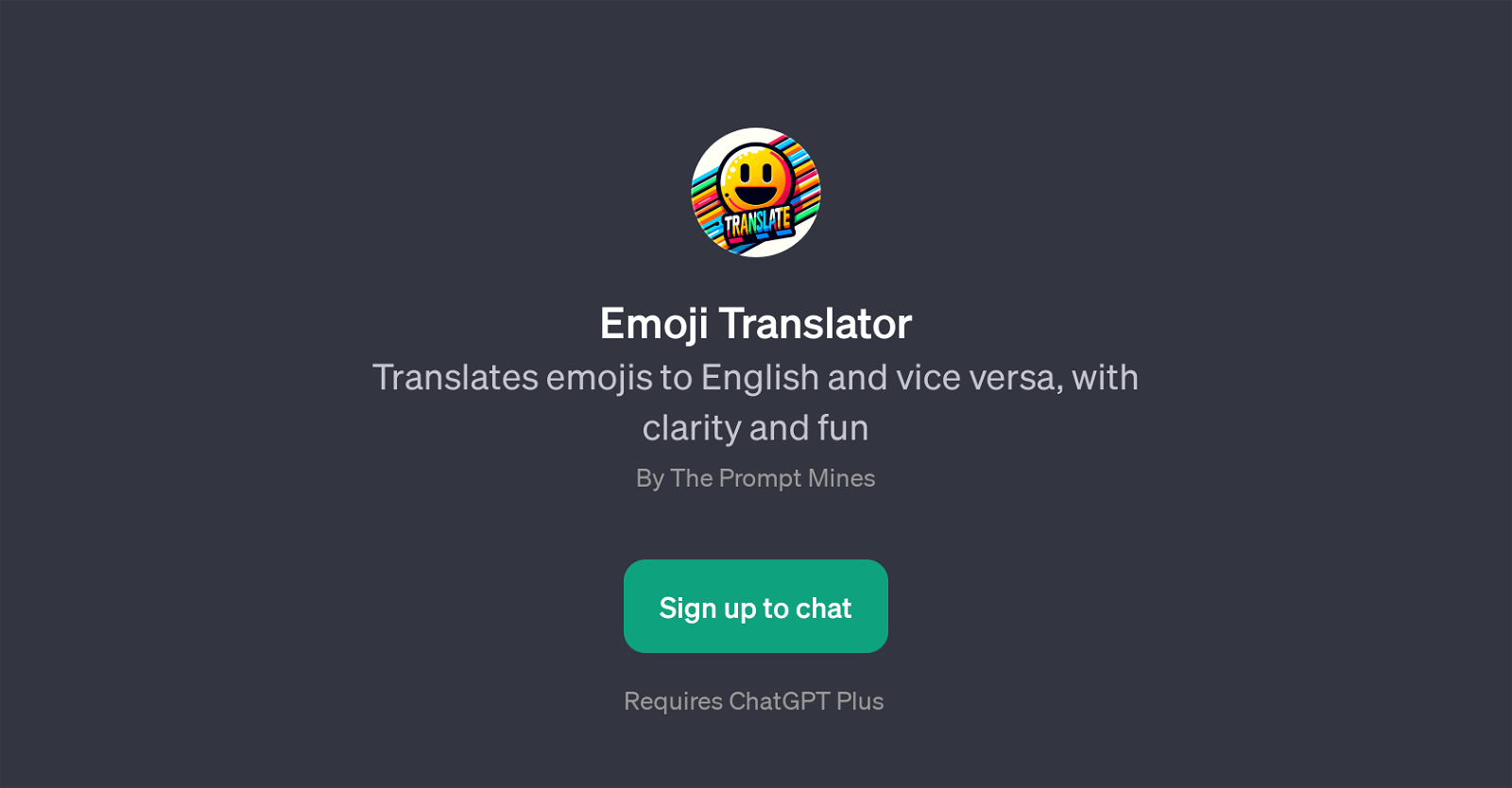 Emoji Translator website