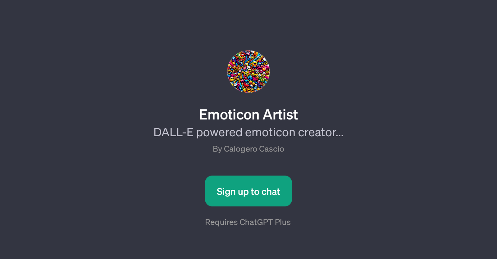 Emoticon Artist website
