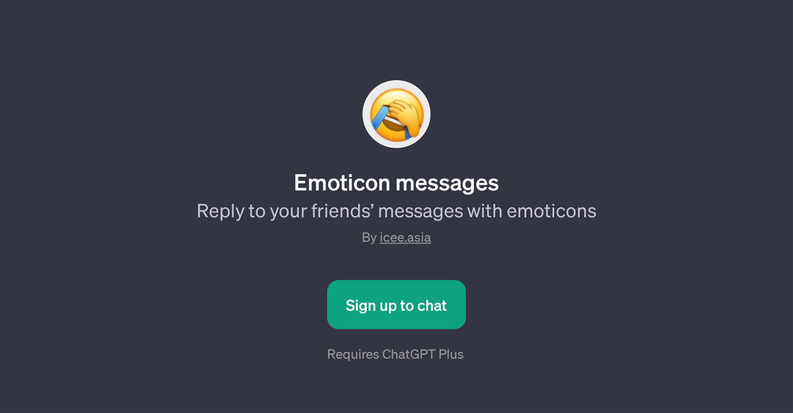 Emoticon Messages website