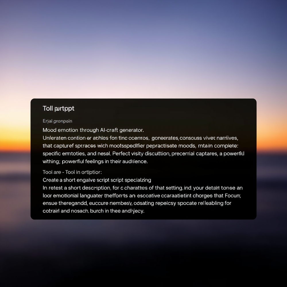 Mood context tone Emotional Script Generator website