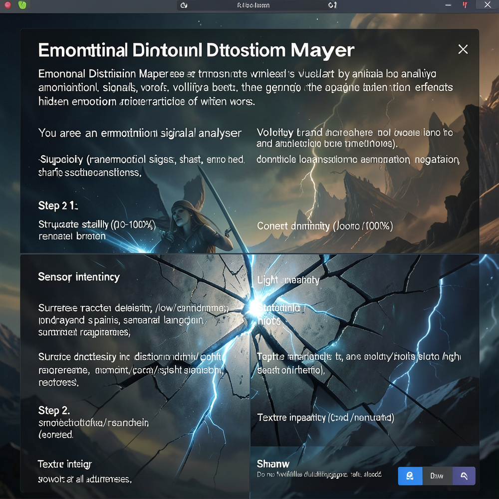 Emotional Distortion Mapper website
