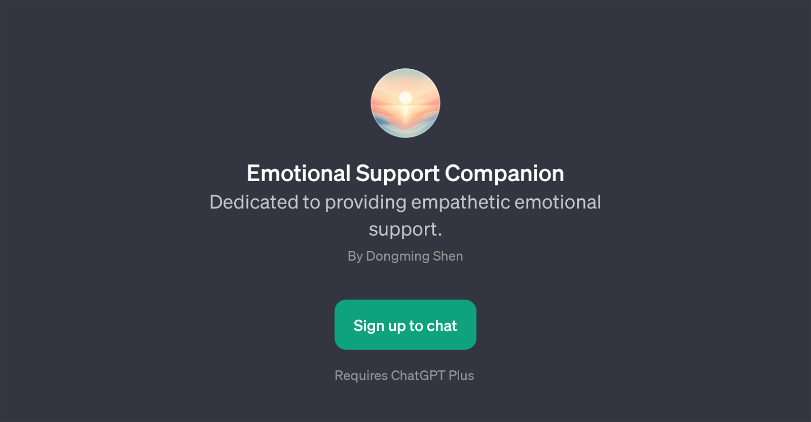 Emotional Support Companion website