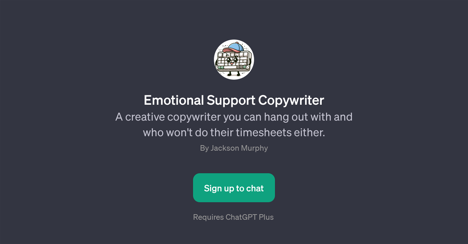 Emotional Support Copywriter website
