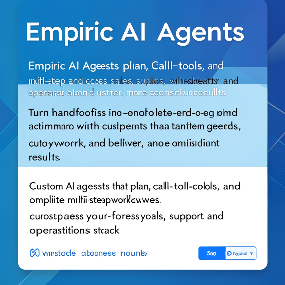 Empiric AI Agents website