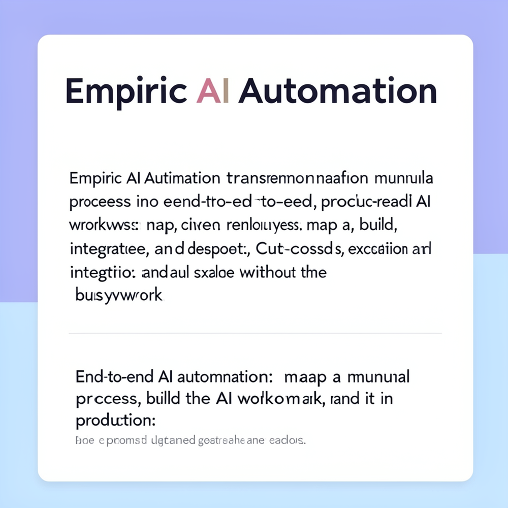 Empiric AI Automation website