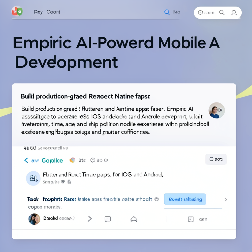 Empiric AI-Powered Mobile App Development website
