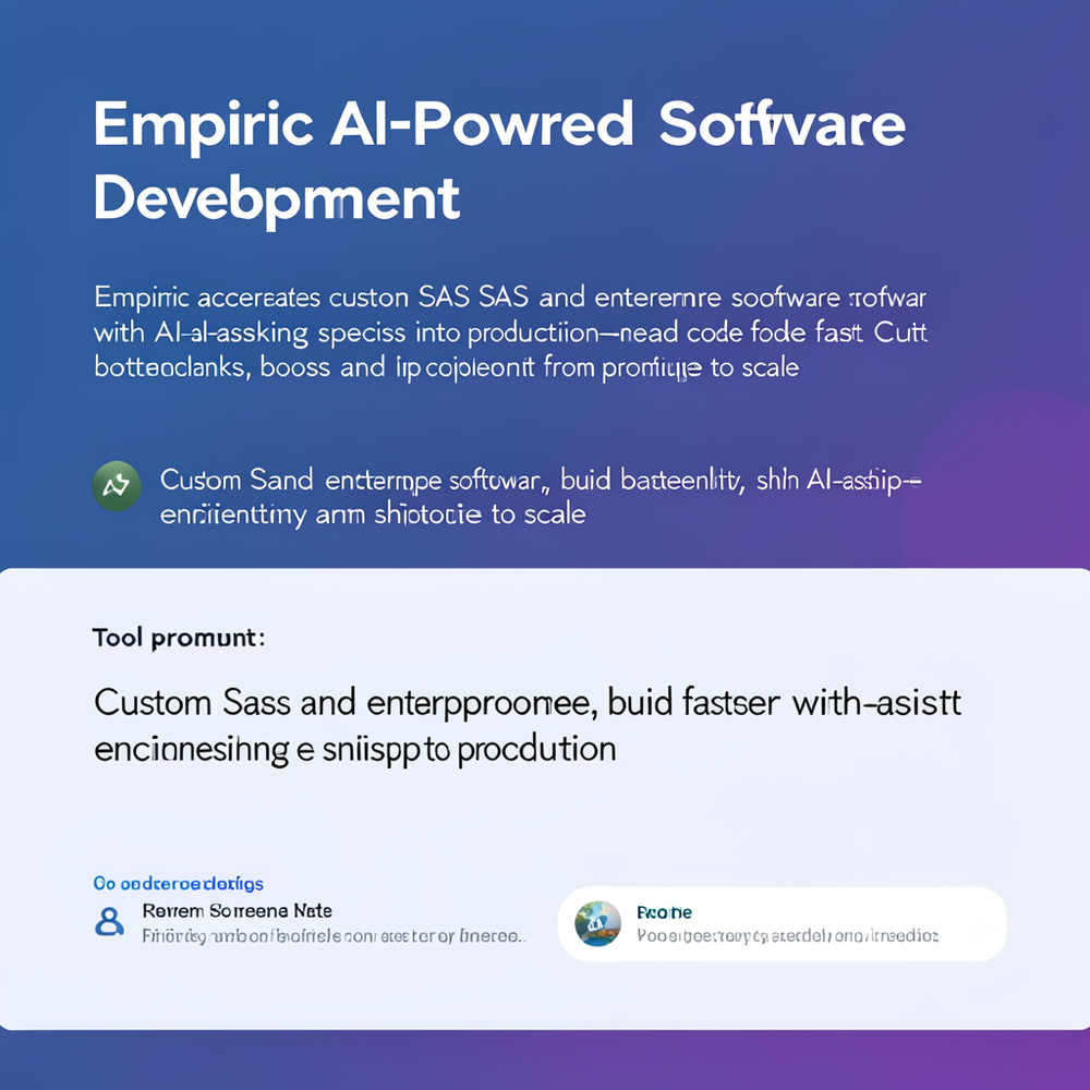 Empiric AI-Powered Software Development website