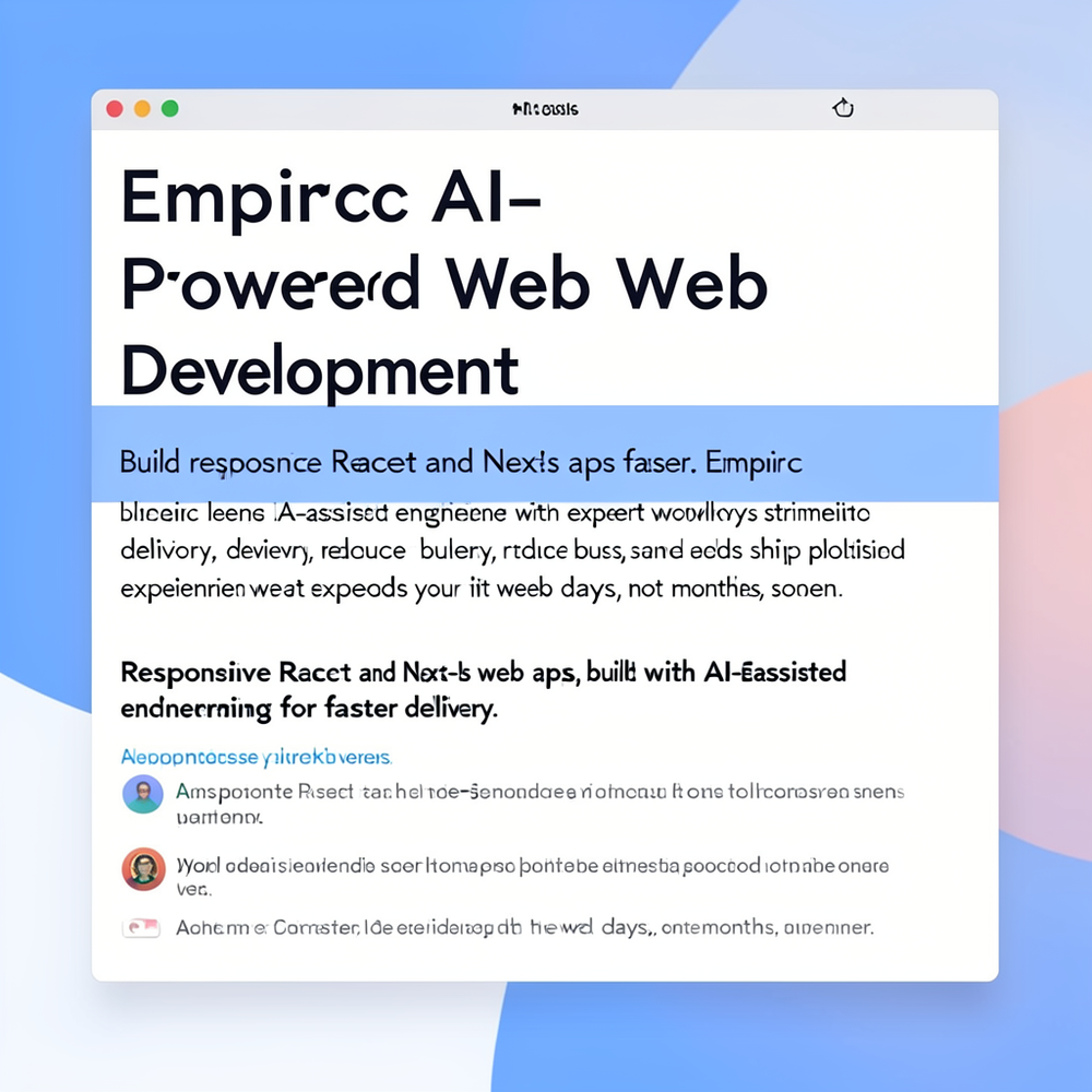Empiric AI-Powered Web Development website