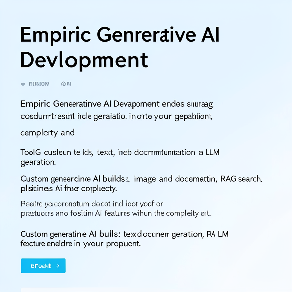 Empiric Generative AI Development website