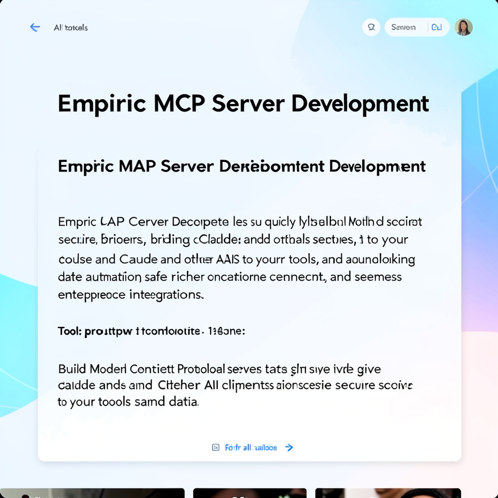 Empiric MCP Server Development website