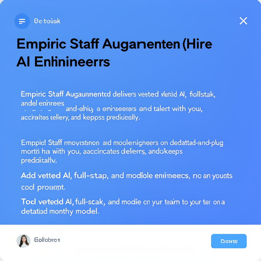 Empiric Staff Augmentation (Hire AI Engineers) website