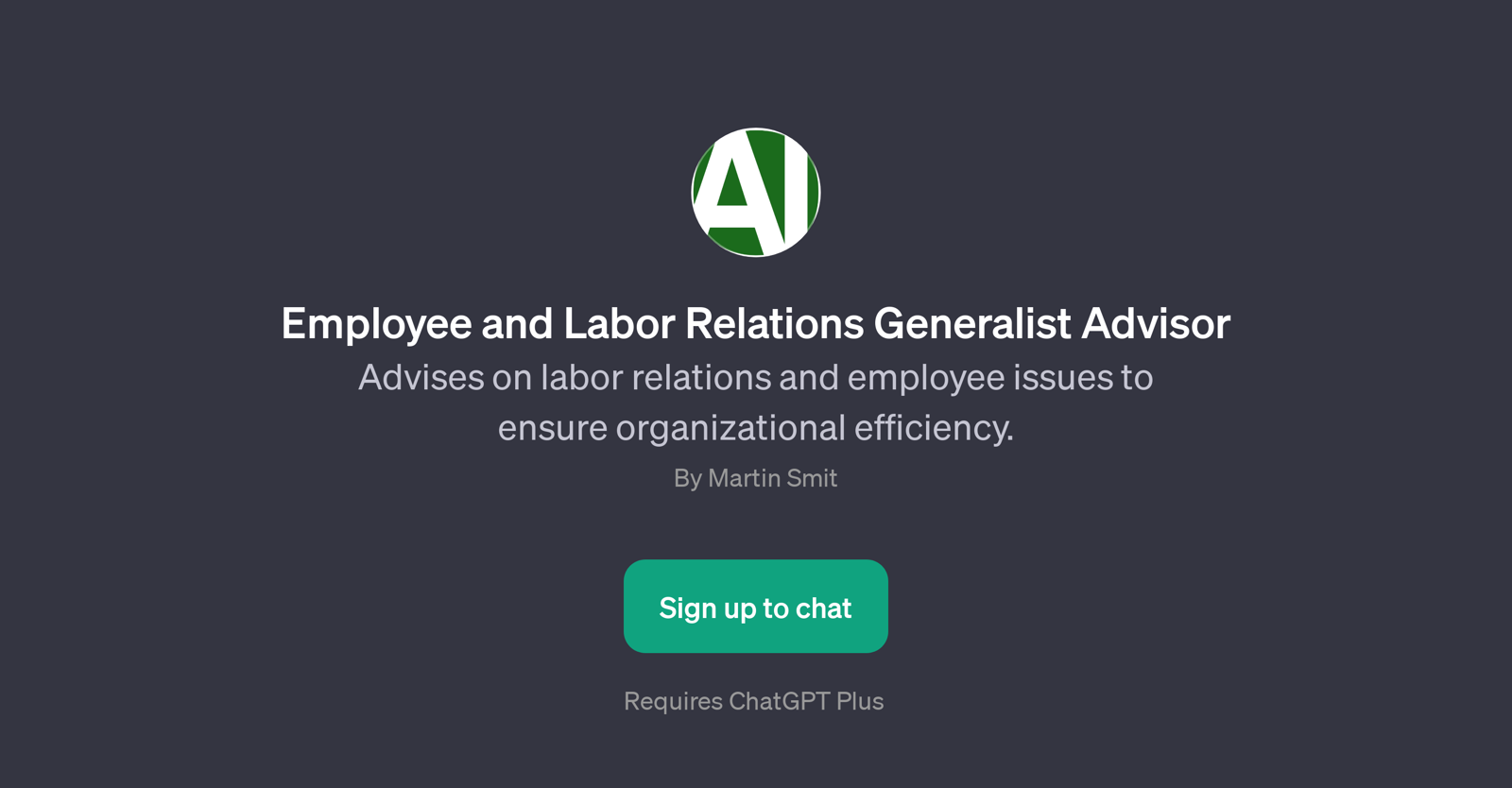 Employee and Labor Relations Generalist Advisor website