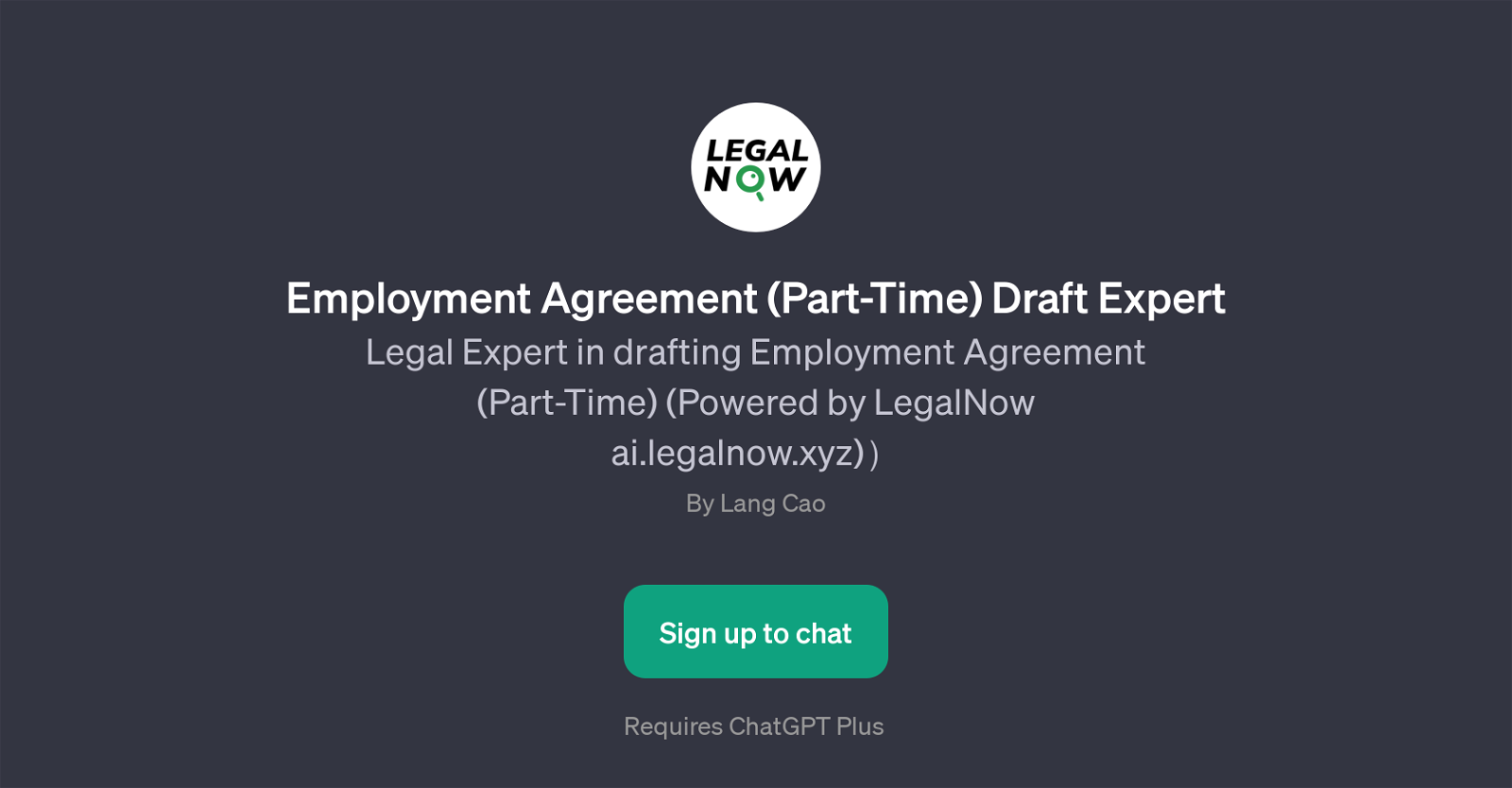 Employment Agreement (Part-Time) Draft Expert website