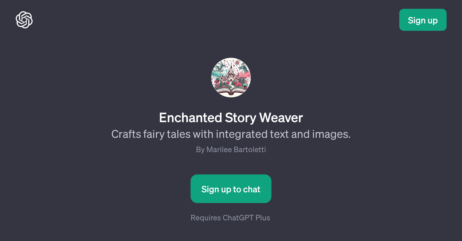 Enchanted Story Weaver website