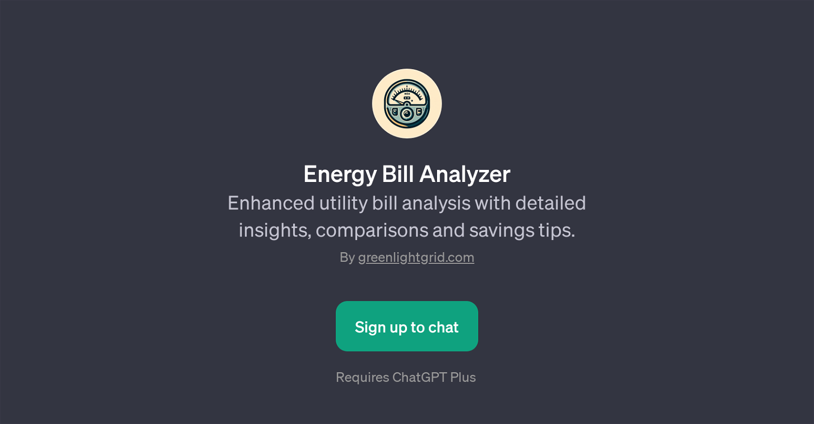 Energy Bill Analyzer website