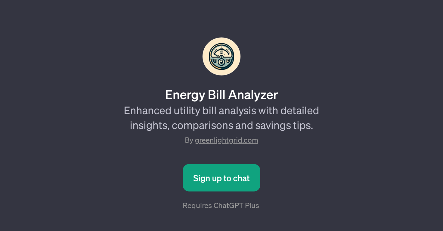 Energy Bill Analyzer website